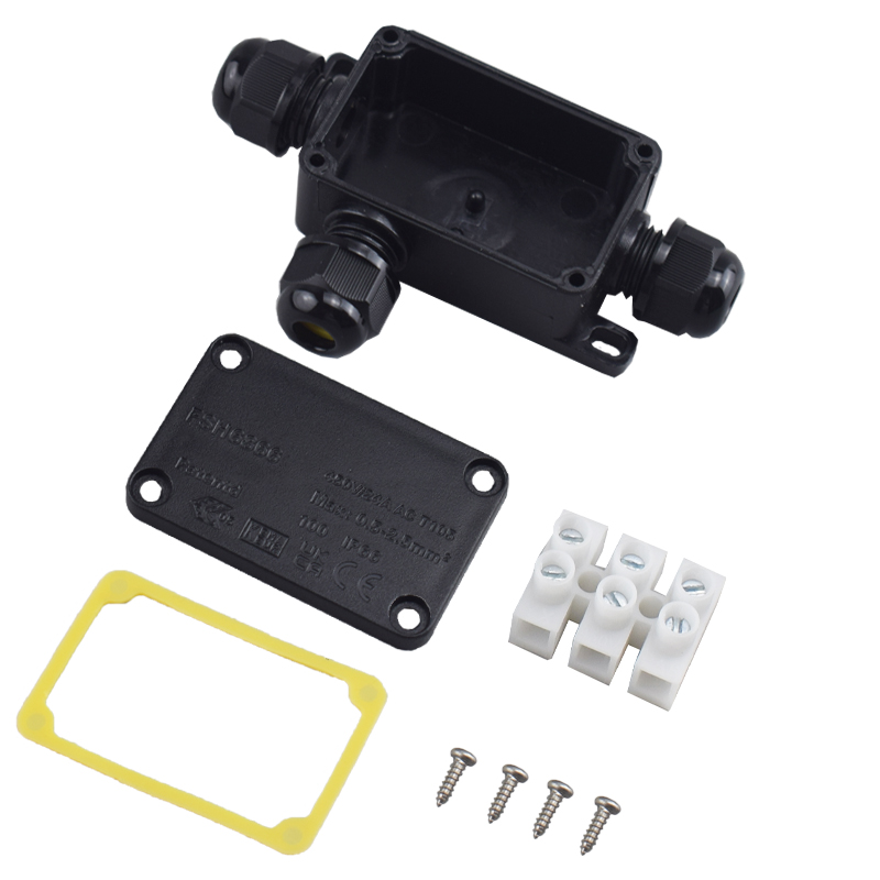 Cable Gland Waterproof - 3-Wege-Anschlussdose für den Außenbereich, wasserdicht, IP66,