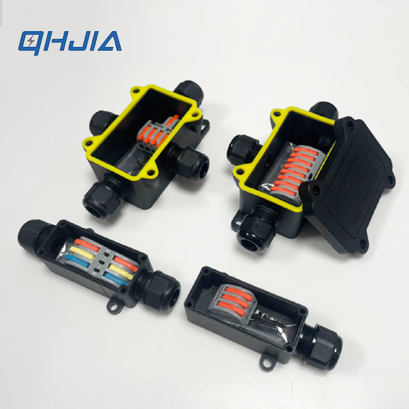 Cable Gland Waterproof - IP68 Wasserdichte Anschlussdose PA66 Schnellverdrahtungs-Klemmenblock Outdoor-Elektrokabelverbinder