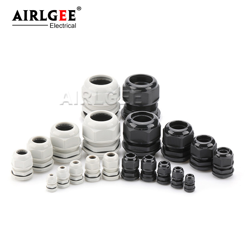 10Pcs Weiß Schwarz Nylon Kunst – Cable Gland Waterproof Bewertung und Preis