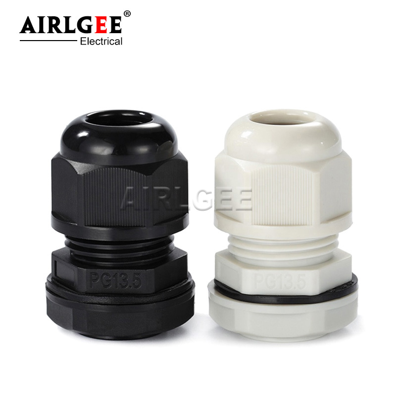 10Pcs Weiß Schwarz Nylon Kunst – Cable Gland Waterproof Bewertung und Preis